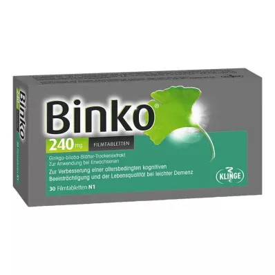 BINKO 240 mg filmomhulde tabletten, 30 st BINKO 240 mg filmomhulde tabletten, 30 st