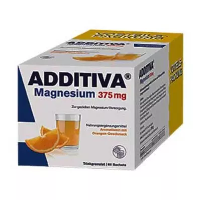 ADDITIVA Magnesium 375 mg sachets, 60 stuks ADDITIVA Magnesium 375 mg sachets, 60 stuks