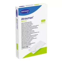 ATRAUMAN Steriele siliconen kompressen van 5x7 cm, 10 stuks