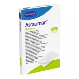 ATRAUMAN Steriele siliconenkompressen van 7,5x10 cm, 10 stuks