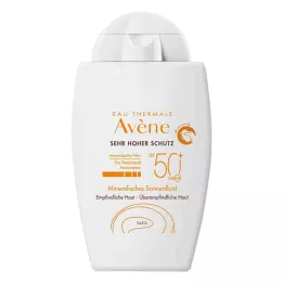 AVENE Minerale zonnevloeistof SPF 50+ ongekleurd, 40 ml