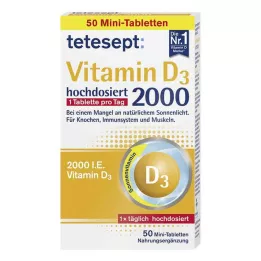 TETESEPT Vitamine D3 2.000 filmomhulde tabletten, 50 st