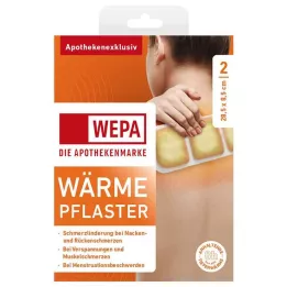 WÄRMEPFLASTER Hals/rug 8,5x28,5 cm WEPA, 2 stuks