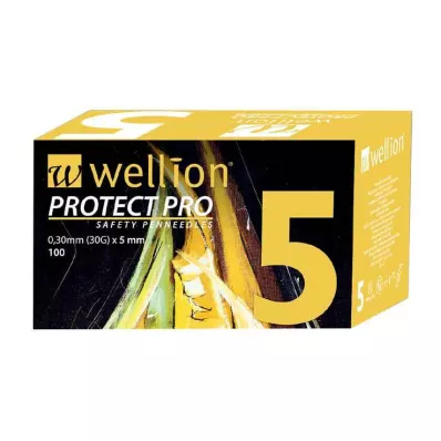 WELLION PROTECT PRO Veiligheidspennen-naalden 30 G 5 mm, 100 stuks WELLION PROTECT PRO Veiligheidspennen-naalden 30 G 5 mm, 100 stuks