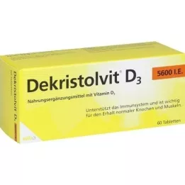 DEKRISTOLVIT D3 5.600 I.U. tabletten, 60 st