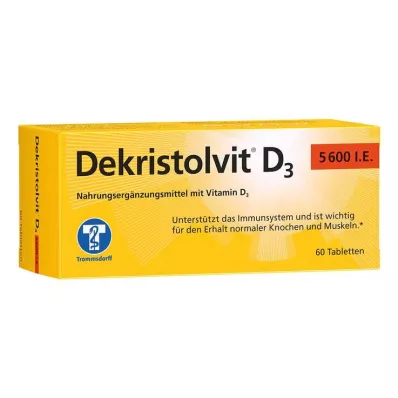DEKRISTOLVIT D3 5.600 I.U. tabletten, 60 st DEKRISTOLVIT D3 5.600 I.U. tabletten, 60 st
