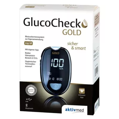 GLUCOCHECK GOLD Bloedglucosemeter set mg/dl, 1 st GLUCOCHECK GOLD Bloedglucosemeter set mg/dl, 1 st