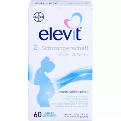 ELEVIT 2 Zwangerschap Zachte Capsules, 60 stuks
