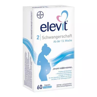 ELEVIT 2 Zwangerschap Zachte Capsules, 60 stuks