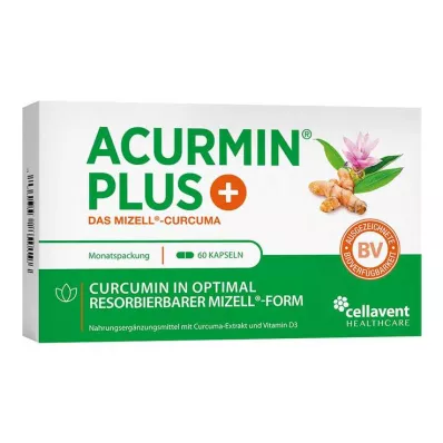 Acurmin Plus De Micellaire Kurkuma Zachte Capsules, 60 stuks