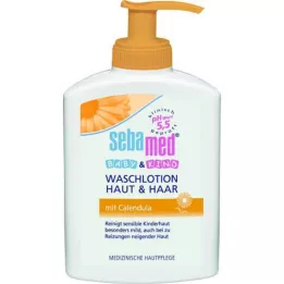 SEBAMED BABY &amp; KIND Waslotion huid &amp; Haar met calendula, 200 ml