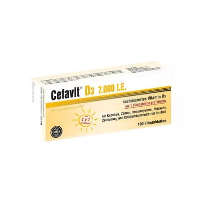 CEFAVIT D3 7.000 I.U. filmomhulde tabletten, 100 st CEFAVIT D3 7.000 I.U. filmomhulde tabletten, 100 st