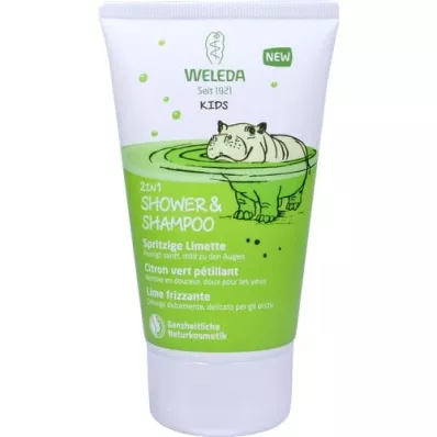 WELEDA Kids 2in1 Douche &amp; Shampoo pittige limoen, 150 ml