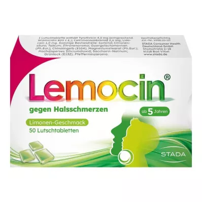 Lemocin® tegen keelpijn, 50 stuks Lemocin® tegen keelpijn, 50 stuks