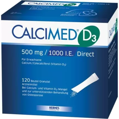 CALCIMED D3 500 mg/1000 I.U. Direct Granulaat, 120 st