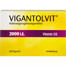 VIGANTOLVIT 2000 I.U. vitamine D3 zachte capsules, 60 st