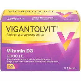VIGANTOLVIT 2000 I.U. vitamine D3 zachte capsules, 120 st