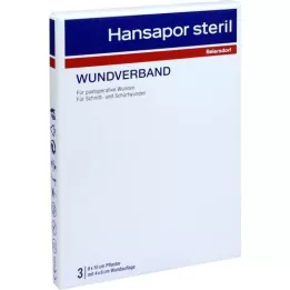 HANSAPOR steriel wondverband 8x10 cm, 3 stuks