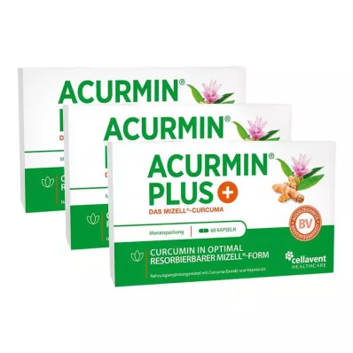 Acurmin Plus De Micellar Curcuma Zachte Capsules, 180 stuks Acurmin Plus De Micellar Curcuma Zachte Capsules, 180 stuks