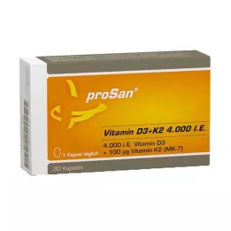 PROSAN Vitamine D3+K2 4.000 I.U. Capsules, 30 stuks