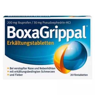 BOXAGRIPPAL Koudtabletten 200 mg/30 mg FTA, 20 stuks