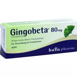 GINGOBETA Filmomhulde tabletten van 80 mg, 30 st