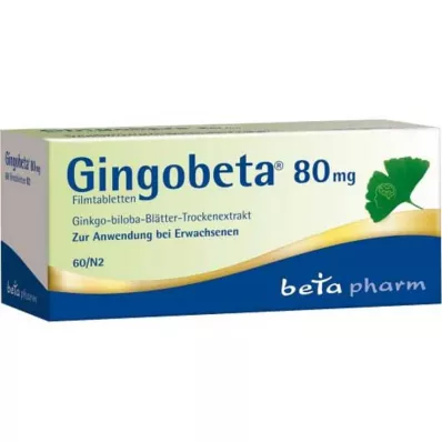 GINGOBETA Filmomhulde tabletten van 80 mg, 60 st