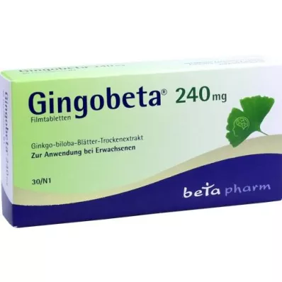 GINGOBETA 240 mg filmomhulde tabletten, 30 st