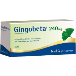 Gingobeta 240 mg filmomhulde tabletten, 60 stuks