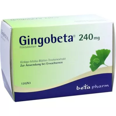 GINGOBETA 240 mg filmomhulde tabletten, 120 stuks