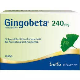 Gingobeta 240 mg filmomhulde tabletten, 120 stuks
