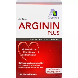 ARGININ PLUS Vitamine B1+B6+B12+foliumzuur filmomhulde tabletten, 120 stuks