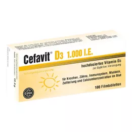 CEFAVIT D3 1000 I.U. filmomhulde tabletten, 100 st