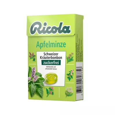 Ricola zonder suiker doosje appelmuntsnoepjes, 50 g Ricola zonder suiker doosje appelmuntsnoepjes, 50 g