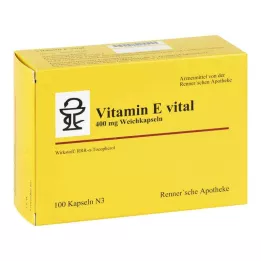 VITAMIN E VITAL 400 mg Rennersche Apotheke Soft C., 100 st