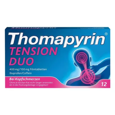 THOMAPYRIN TENSION DUO 400 mg/100 mg filmomhulde tabletten, 12 st