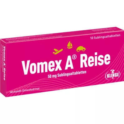 VOMEX A Reise 50 mg Sublinguale Tabletten, 10 stuks