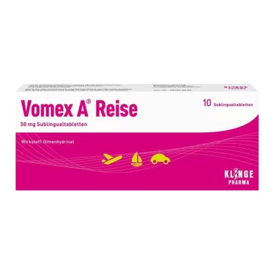 VOMEX A Reise 50 mg Sublinguale Tabletten, 10 stuks