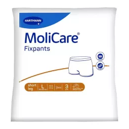 MOLICARE Fixbroek korte pijp maat L, 3 stuks