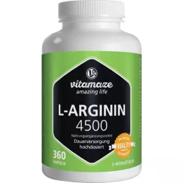 L-ARGININ HOCHDOSIERT 4.500 mg capsules, 360 st