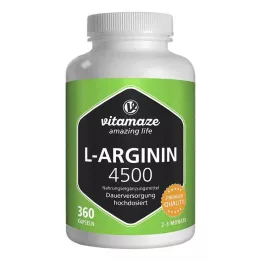 L-ARGININ HOCHDOSIERT 4.500 mg capsules, 360 st