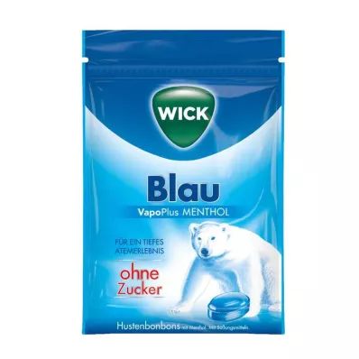 WICK BLAU Mentholsnoepjes zonder suikerzakje, 72 g WICK BLAU Mentholsnoepjes zonder suikerzakje, 72 g
