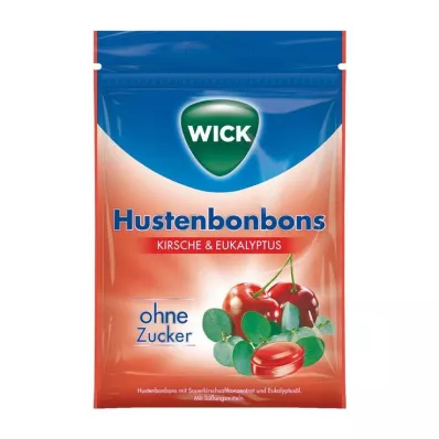 WICK Wilde kers & Eucalyptus snoepjes zonder suikerzakje, 72 g WICK Wilde kers & Eucalyptus snoepjes zonder suikerzakje, 72 g