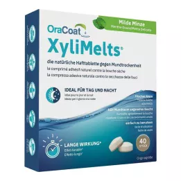 ORACOAT XyliMelts lijmtabletten mild mint, 40 stuks