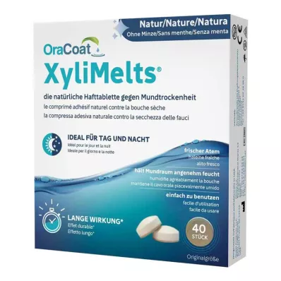 ORACOAT XyliMelts kleeftabletten zonder munt, 40 stuks ORACOAT XyliMelts kleeftabletten zonder munt, 40 stuks