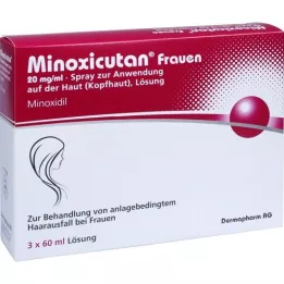 MINOXICUTAN Vrouwen 20 mg/ml Spray, 3X60 ml