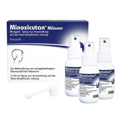 MINOXICUTAN Men 50 mg/ml Spray, 3X60 ml MINOXICUTAN Men 50 mg/ml Spray, 3X60 ml