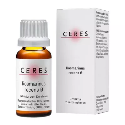 CERES Rosmarinus recens moedertinctuur, 20 ml CERES Rosmarinus recens moedertinctuur, 20 ml