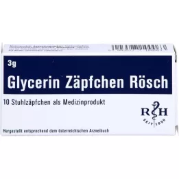 GLYCERIN ZÄPFCHEN Rösch 3 g tegen constipatie, 10 stuks