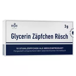 GLYCERIN ZÄPFCHEN Rösch 3 g tegen constipatie, 10 stuks